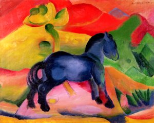 Piccolo cavallo blu, 1912 da Franz Marc