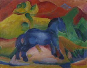 Cavallino blu, immagine per bambini, 1912 da Franz Marc