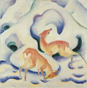 Cervi nella neve II da Franz Marc