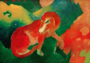 Cane rosso da Franz Marc