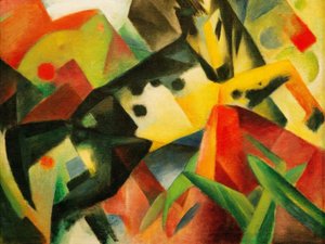 Cavallo che salta da Franz Marc