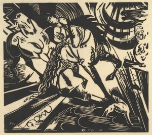 La scuola di equitazione da Franz Marc