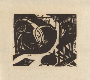 Due animali mitici da Franz Marc