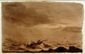 Paesaggio costiero con tempesta in arrivo da Franz Pforr