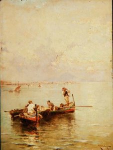 Paesaggio lacustre da Franz Richard Unterberger