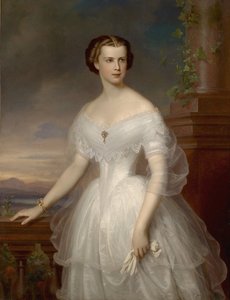 Ritratto di Elisabetta di Baviera da Franz Schrotzberg