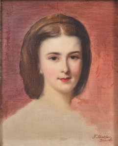Ritratto di Elisabetta di Baviera (1855) da Franz Schrotzberg