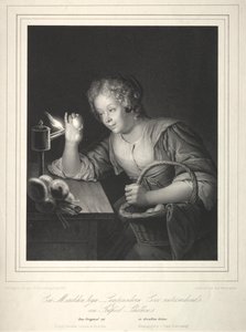 Ragazza che candela le uova, 1840
