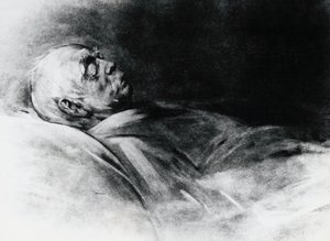 Otto von Bismarck (1815-1898) sul letto di morte da Franz Seraph von Lenbach