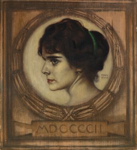 Ritratto di Gemma Bierbaum, 1902 da Franz Stuck Ritter von