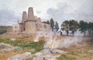 Rovine di un tempio, Sud America da Franz Thiele