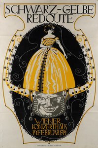 Schwarz-Gelbe Redoute Wiener Konzerthaus, 1914 da Franz Wacik