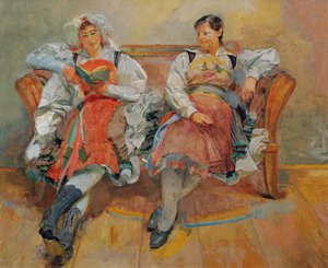 Donne di Gailtal da Franz Wiegele
