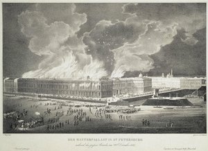 Incendio nel Palazzo d