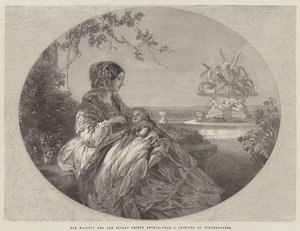 Sua Maestà e il Principe Infante Arturo da Franz Xaver Winterhalter
