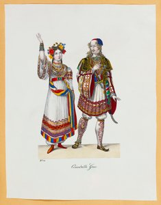 Una collezione di costumi di carnevale, 1827