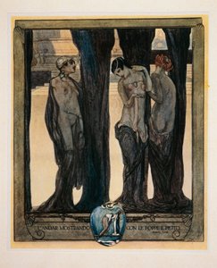 Austria, Vienna, Illustrazione della Divina Commedia di Dante Alighieri (Purgatorio, Canto XXIII) di Franz von Bayros