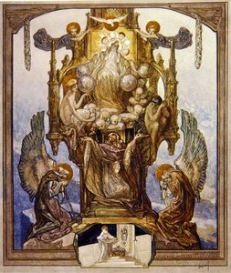 Illustrazione dalla Divina Commedia di Dante, Paradiso, Canto VIII da Franz von Bayros