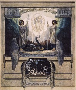 Illustrazione dalla Divina Commedia di Dante, Purgatorio, Canto VIII: 24