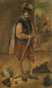 Giullare di corte di Filippo IV di Spagna, copia dal dipinto di Velázquez a Madrid