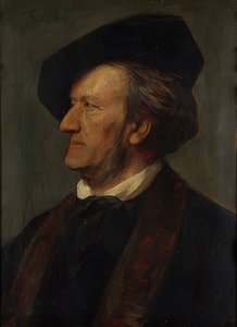 Ritratto del compositore Richard Wagner