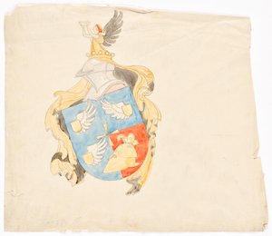 Bozza per uno stemma di famiglia da Franz von Matsch