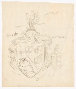 Bozzetto per uno stemma di famiglia da Franz von Matsch