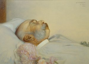 Imperatore Francesco Giuseppe I sul letto di morte
