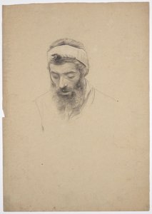 Studio di un uomo barbuto da Franz von Matsch