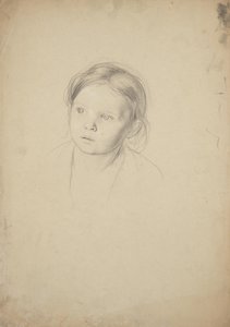 Studio della testa di una ragazza