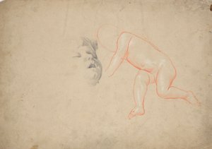 Studi di un bambino, di una testa di bambino dormiente, di una testa di donna