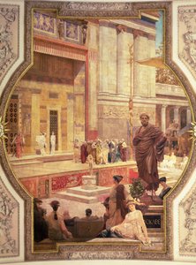 Il Teatro Greco di Taormina, Sicilia da una serie sulla Storia del Teatro da Franz von Matsch