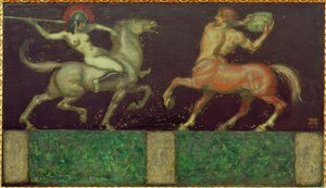 Amazzone e centauro da Franz von Stuck