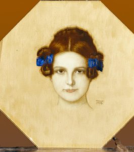 Franz von Stuck, Mary con fiocchi blu da Franz von Stuck