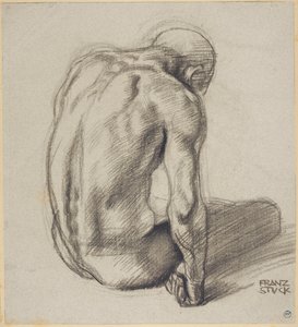 Uomo seduto da Franz von Stuck