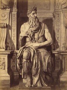 [Moise di Michele Angelo, scultura centrale della Tomba di Giulio Secondo]. da Fratelli Alinari