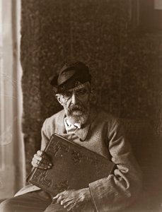 Ritratto del pittore italiano Domenico Morelli (1826-1901)