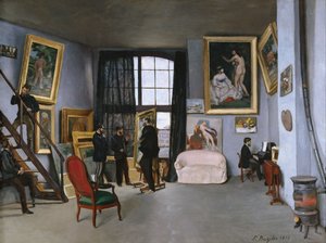 Lo studio di Bazille da Frédéric Bazille