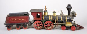 Modello di locomotiva e tender, 1877
