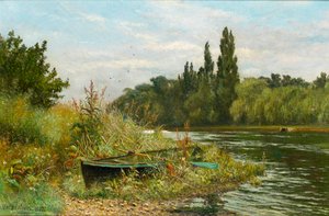 Un angolo tranquillo sul fiume Tamigi