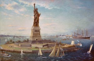 Liberty Island, Porto di New York da Fred Pansing