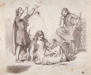 Una scena medievale, 19° secolo da Fred Walker