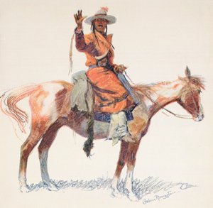 Uno scout Apache da Frederic (after) Remington