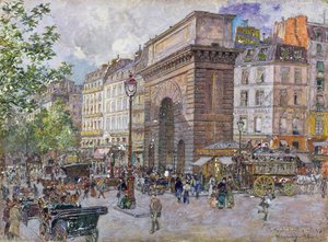La Porta Saint-Martin, 1898 da Frederic Anatole Houbron