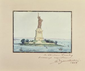 Statua della Libertà, Isola di Beldoe, New York City, 1888 da Frederic Auguste Bartholdi
