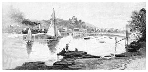 Spiaggia di Manly, Sydney, Nuovo Galles del Sud, Australia, 1886 da Frederic B. Schell