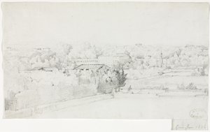 Veduta della Villa Borghese e della sua aranciera dalla Villa Medici da Frederic Bourgeois de Mercey
