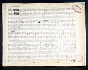 Facsimile della partitura di 