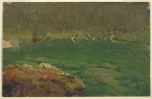 Lago alpino, Baviera o Svizzera da Frederic Edwin Church
