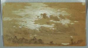 Cielo Nuvoloso su una Cresta Boscosa, Niagara da Frederic Edwin Church